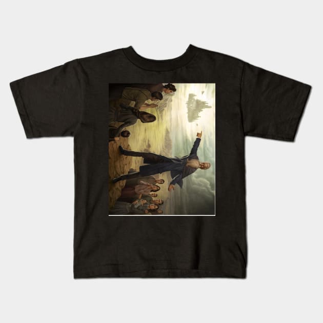 BIoshock Infinite Comstock Kids T-Shirt by gruntcooker